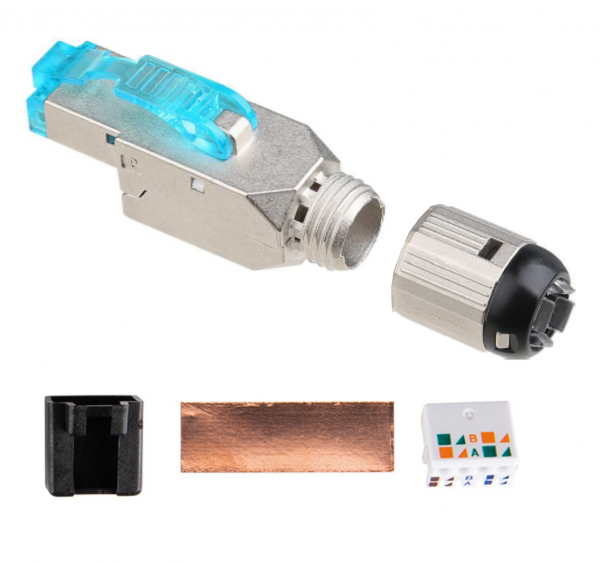RJ45 Stecker geschirmt werkzeuglos CAT.8